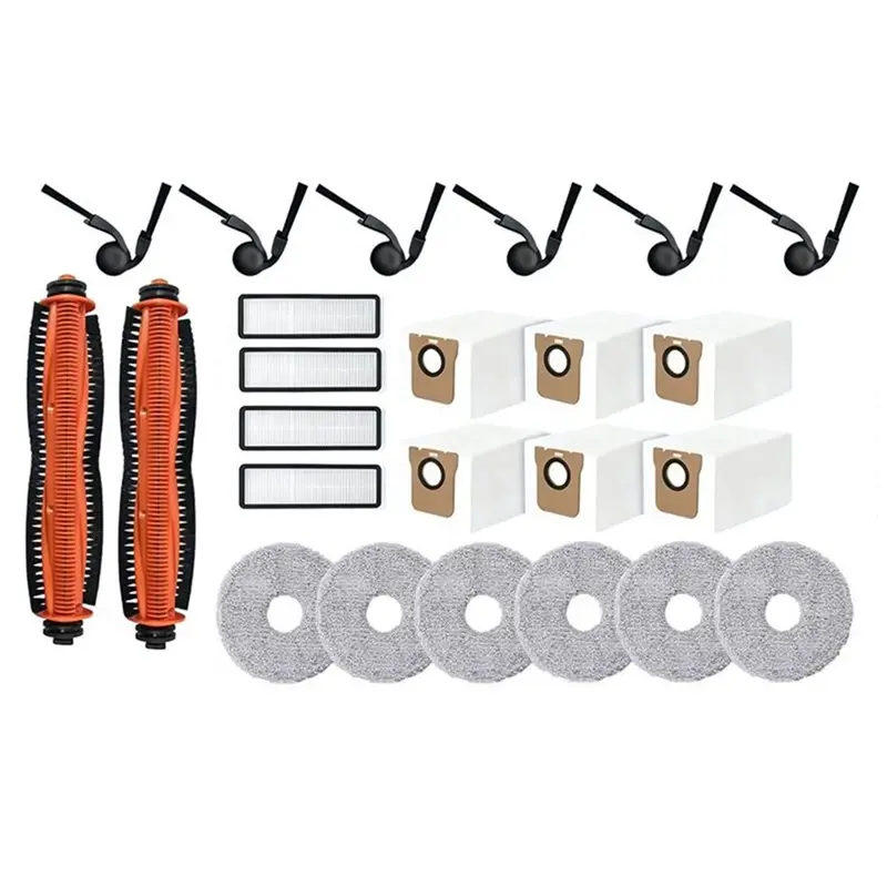 【KITCHEN GADGET】Main Brush Side Brush HEPA Filter Mop Cloth Dust Bag 24PCS Replacement Parts For Robot Vacuum 5/OV31GL
【KITCHEN GADGET】Main Brush Side Brush HEPA Filter Mop Cloth Dust Bag 24PCS Replacement Parts For Robot Vacuum 5/OV31GL
