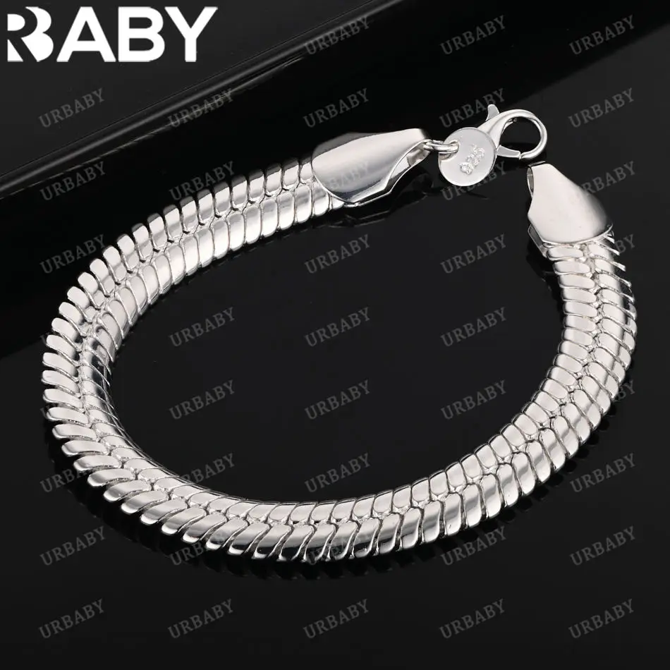 URBABY 925 Sterling Silver Bracelet For Women Fashion Jewelry Party Trend Charm Accessories
URBABY 925 Sterling Silver Bracelet For Women Fashion Jewelry Party Trend Charm Accessories