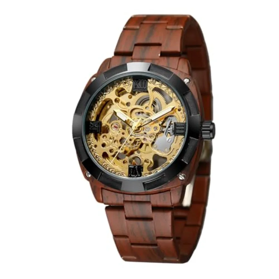 Men's Watch Retro Mechanical Skeleton AutomaticWatch, Luminous Hands, Stainless Steel Band, Men's Skeleton Self-Wind Automatic
Men's Watch Retro Mechanical Skeleton AutomaticWatch, Luminous Hands, Stainless Steel Band, Men's Skeleton Self-Wind Automatic