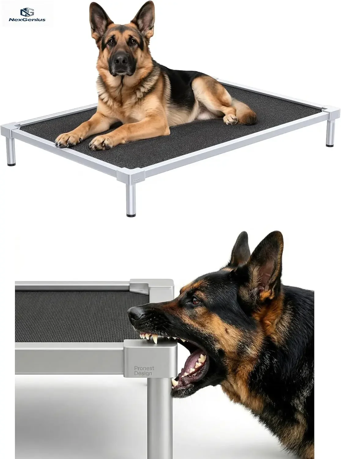 Elevated Dog Bed Medium Size Dog, Chew Proof Aluminum Alloy Heavy Duty Dog Supplies Cooling Raised Pet Cot Indestructible with A
Elevated Dog Bed Medium Size Dog, Chew Proof Aluminum Alloy Heavy Duty Dog Supplies Cooling Raised Pet Cot Indestructible with A