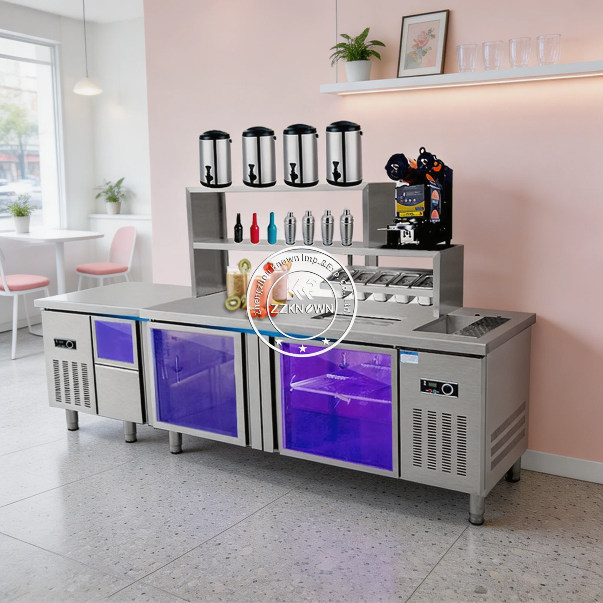 Professional Supplier Commercial Work Station Boba Shop Cocktail Smoothie Bar Bubble Bar Milk Counter
Professional Supplier Commercial Work Station Boba Shop Cocktail Smoothie Bar Bubble Bar Milk Counter
