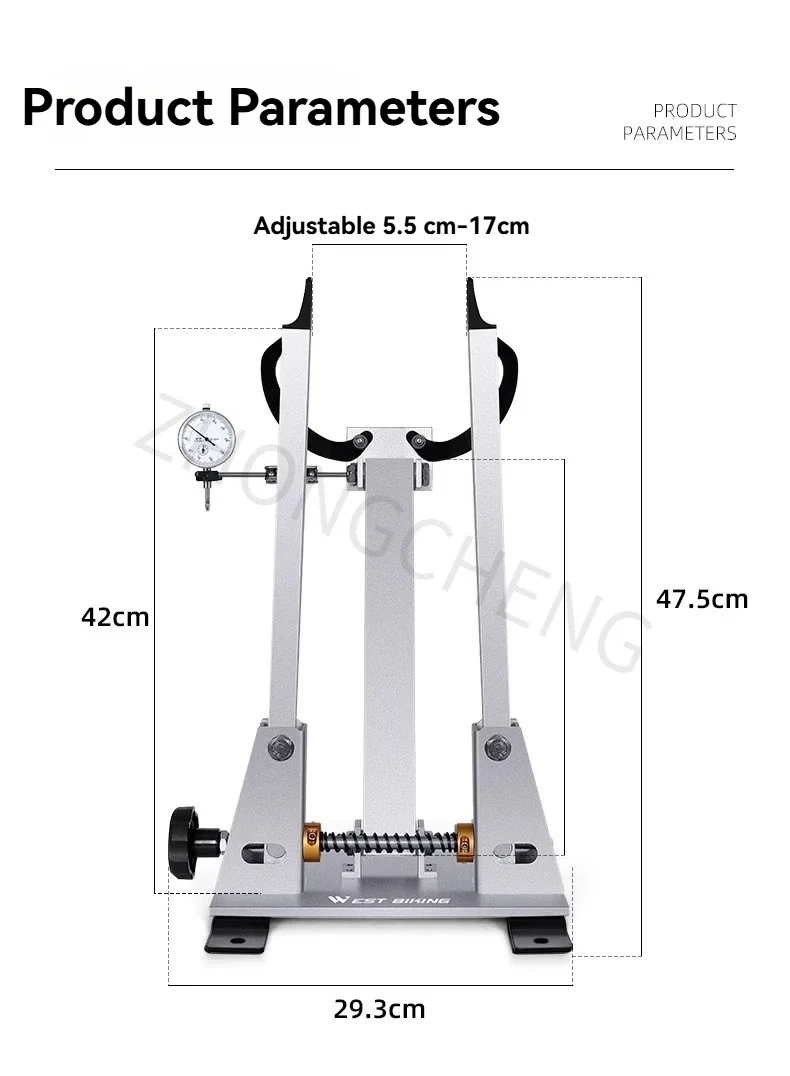 New Bicycle Ring Adjustment Table Tool Road Bike Rim Correction Frame Wheel Set Correction and Debugging Ring Knitting Frame
New Bicycle Ring Adjustment Table Tool Road Bike Rim Correction Frame Wheel Set Correction and Debugging Ring Knitting Frame