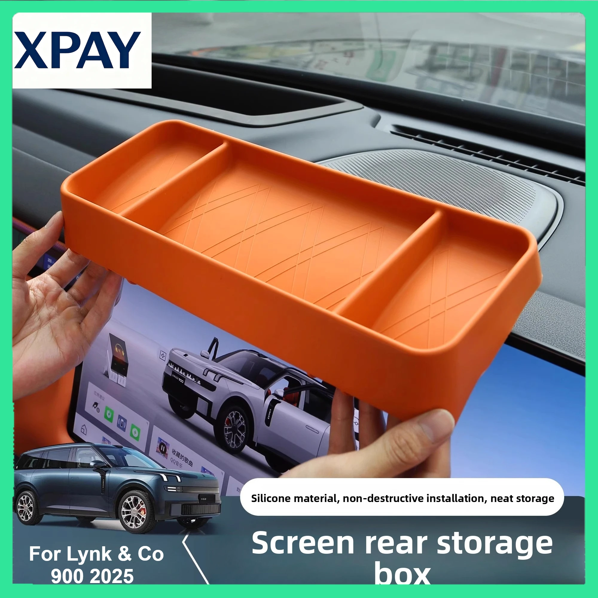 New For Lynk Co 900 2025 Navigation Screen Back Storage Box Silicone Console Organzier Tray Interior Tidying Accessories
New For Lynk Co 900 2025 Navigation Screen Back Storage Box Silicone Console Organzier Tray Interior Tidying Accessories