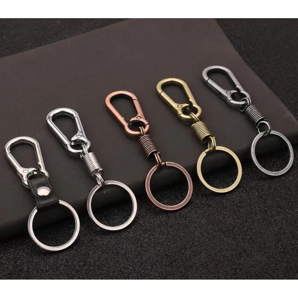 Personalized Spring Keychain Retro Style Creative Mechanical Key Ring Metal Climbing Hook Accessories Keychain Lover Small Gift
Personalized Spring Keychain Retro Style Creative Mechanical Key Ring Metal Climbing Hook Accessories Keychain Lover Small Gift