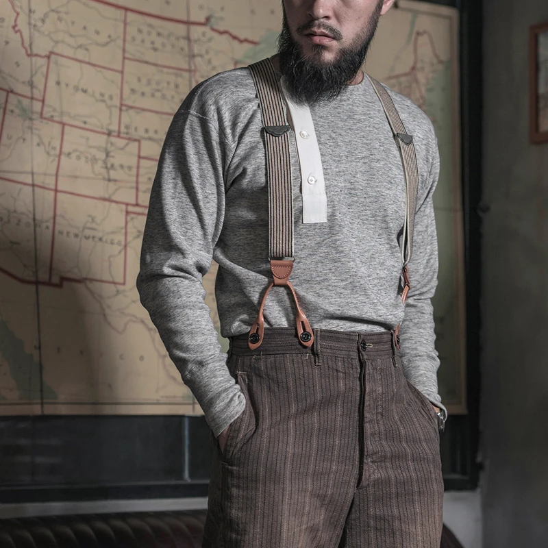 Rugged Bronson Vintage Pure Cotton Long Sleeve T-Shirt Zipper Closure Henry Collar Base Layer Shirt Youth Casual Style
Rugged Bronson Vintage Pure Cotton Long Sleeve T-Shirt Zipper Closure Henry Collar Base Layer Shirt Youth Casual Style