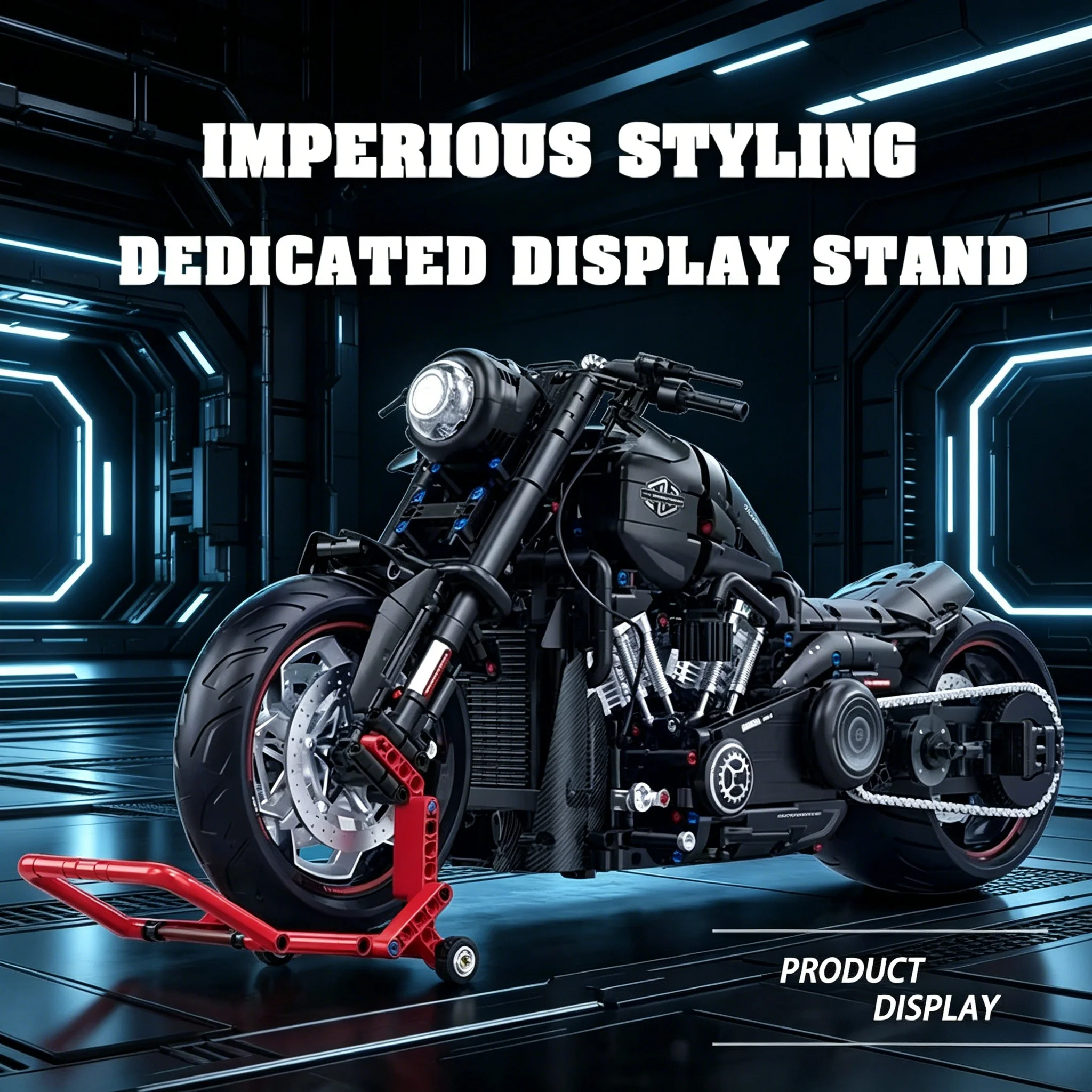 Black Motorcycle Building Blocks 1:5 Mechanical Building Blocks High-Tech Locomotive Model Bricks MOC Toys Birthday Party Gifts
Black Motorcycle Building Blocks 1:5 Mechanical Building Blocks High-Tech Locomotive Model Bricks MOC Toys Birthday Party Gifts