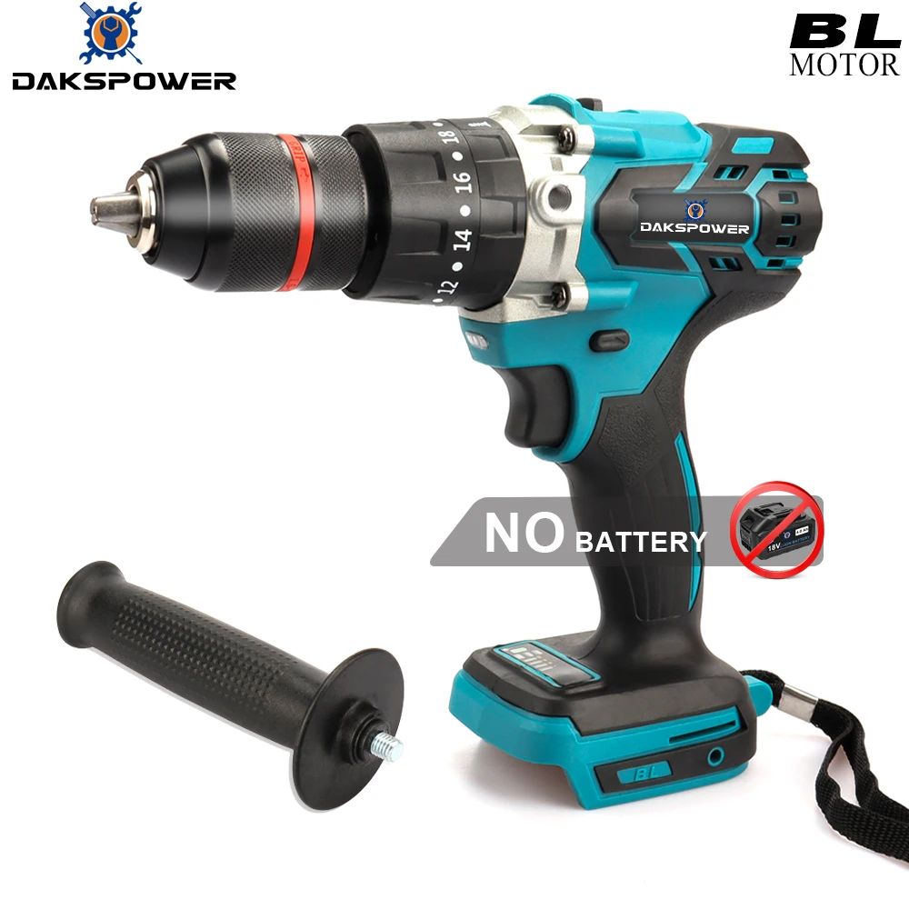 18V Brushless Battery Hammer Drill Ice Fishing Electric 13MM Chuck Impact Cordless Wireless Screwdriver For Makita Battery Tools
18V Brushless Battery Hammer Drill Ice Fishing Electric 13MM Chuck Impact Cordless Wireless Screwdriver For Makita Battery Tools