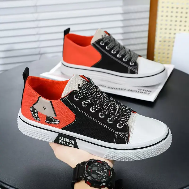 2025 Spring Large size men's New Casual Versatile Breathable Flat Shoes Youth Board Shoes Korean Edition Trendy Canvas Shoes
2025 Spring Large size men's New Casual Versatile Breathable Flat Shoes Youth Board Shoes Korean Edition Trendy Canvas Shoes
