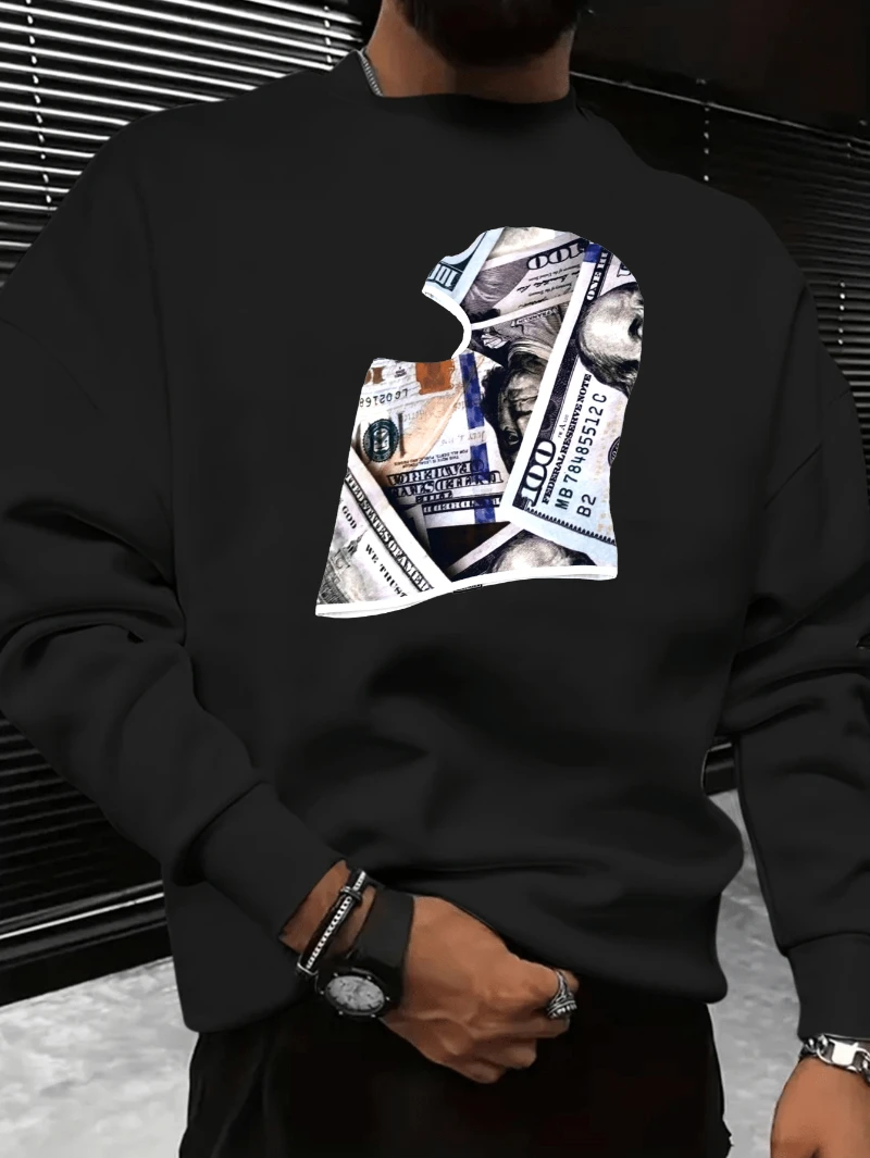 Mens Retro Graphic Print Sweatshirt Beige Long Sleeve 2025 Autumn Winter Round-neck Hoodie Is for Both Men and Women Top
Mens Retro Graphic Print Sweatshirt Beige Long Sleeve 2025 Autumn Winter Round-neck Hoodie Is for Both Men and Women Top