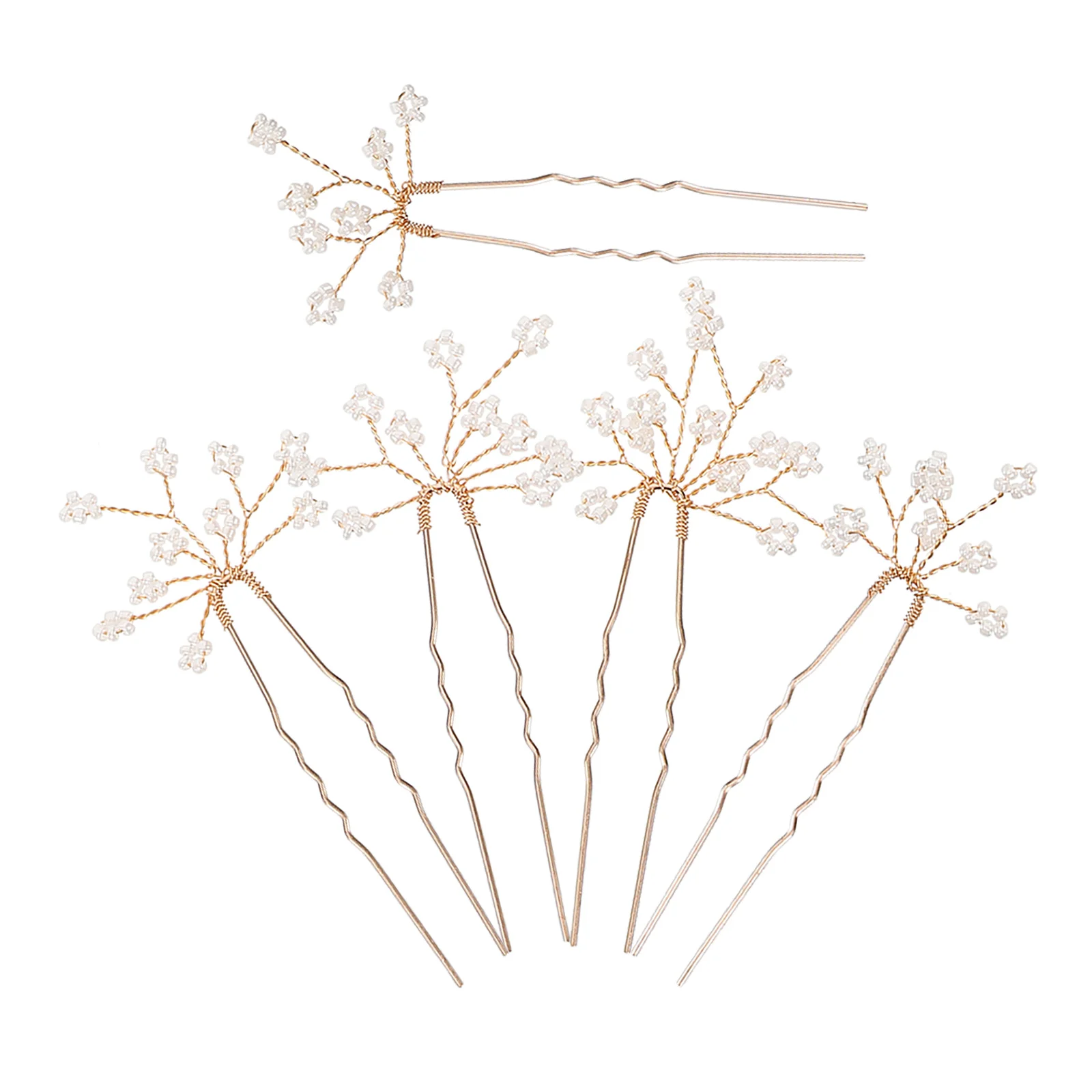 5 Pcs Rice Beads Hairpins Gold HS-J7118G Wedding Accessories for Bride Buns Clips Elegant Bridal Hair Decorations 
5 Pcs Rice Beads Hairpins Gold HS-J7118G Wedding Accessories for Bride Buns Clips Elegant Bridal Hair Decorations
