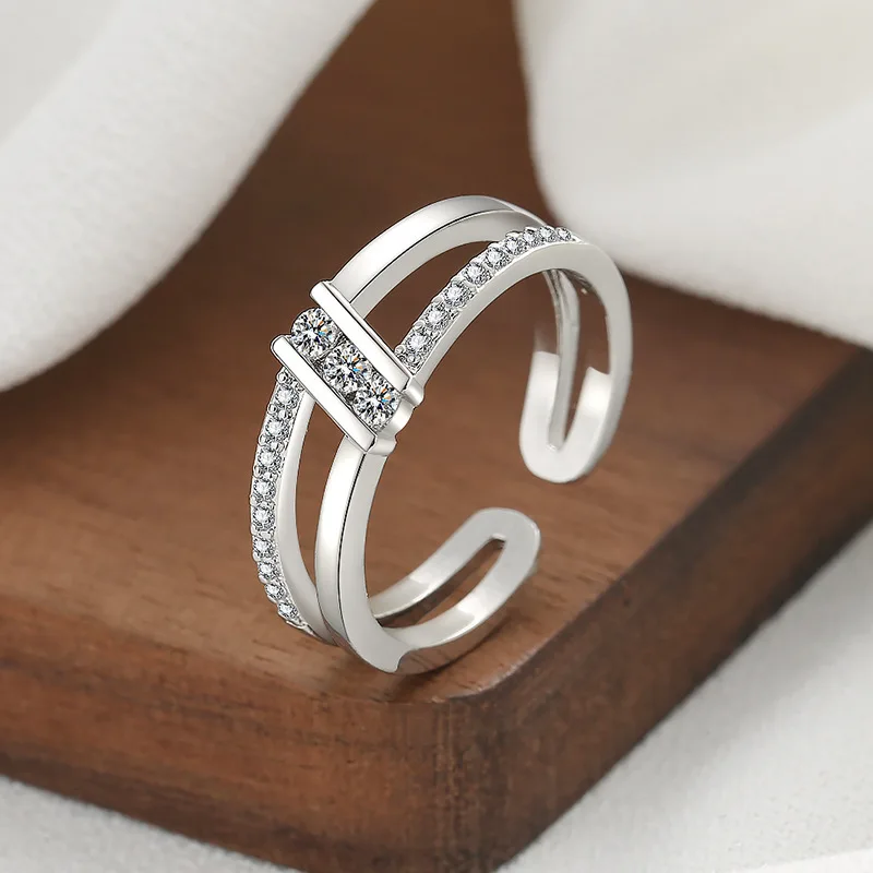 2026 New Minimalist Double Layer Zircon Open Ring Women Luxury Creative Index Finger Jewelry
2026 New Minimalist Double Layer Zircon Open Ring Women Luxury Creative Index Finger Jewelry