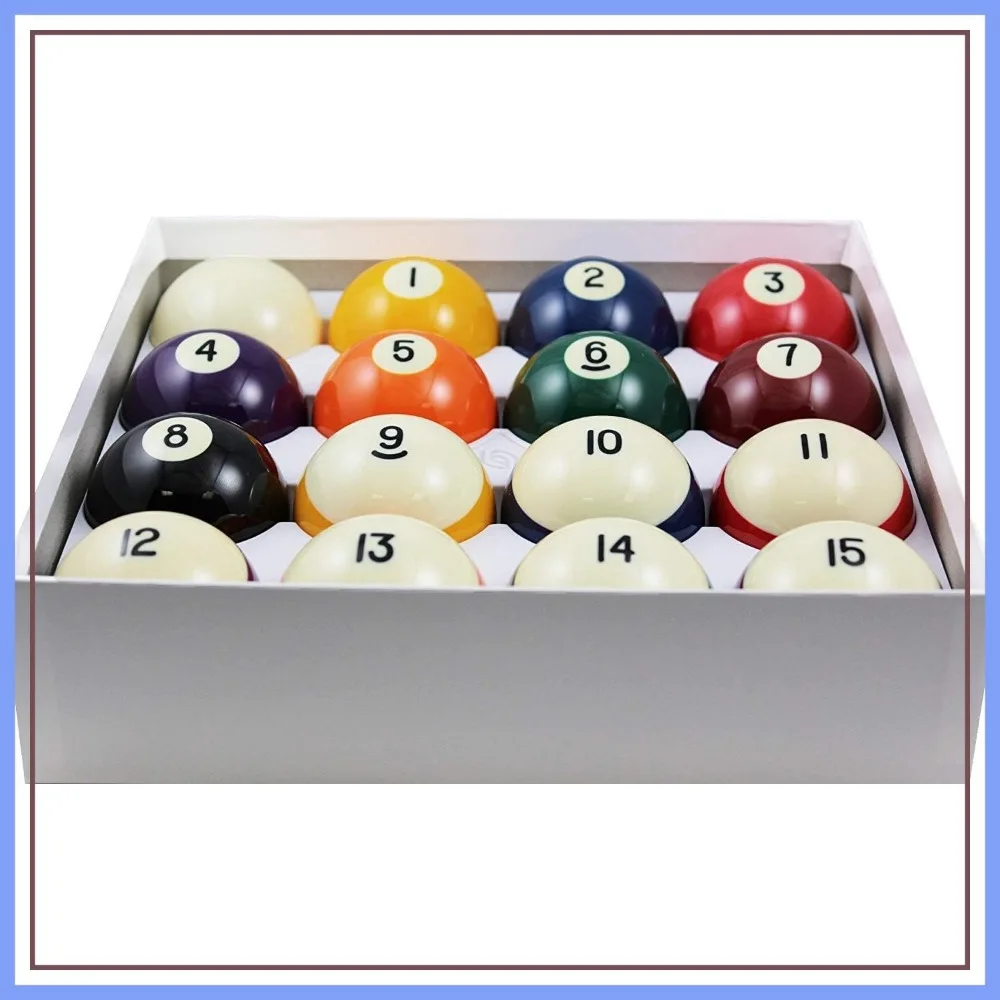 2-1/4" Regulation Size Billiard Pool Balls Complete 16 Ball Set for Standard Tables
2-1/4" Regulation Size Billiard Pool Balls Complete 16 Ball Set for Standard Tables