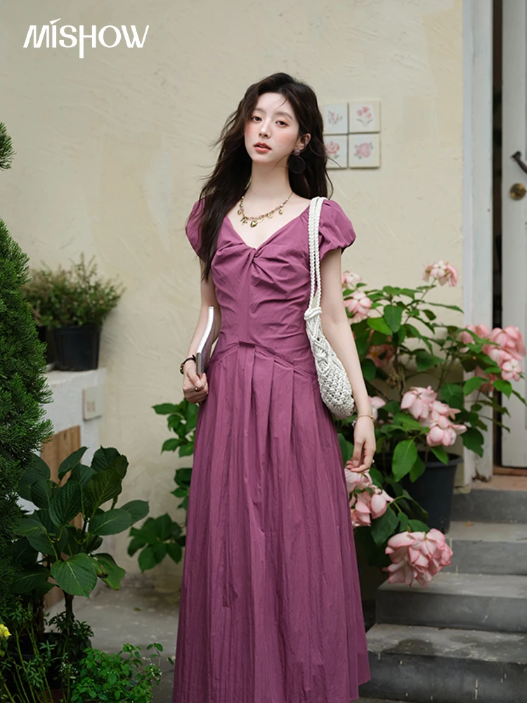 MISHOW Fashion V-neck Puff Sleeve Dress for Women 2025 Summer Ladies Zipper Solid Vacation Dresses Women's Clothing MXE39L2384
MISHOW Fashion V-neck Puff Sleeve Dress for Women 2025 Summer Ladies Zipper Solid Vacation Dresses Women's Clothing MXE39L2384