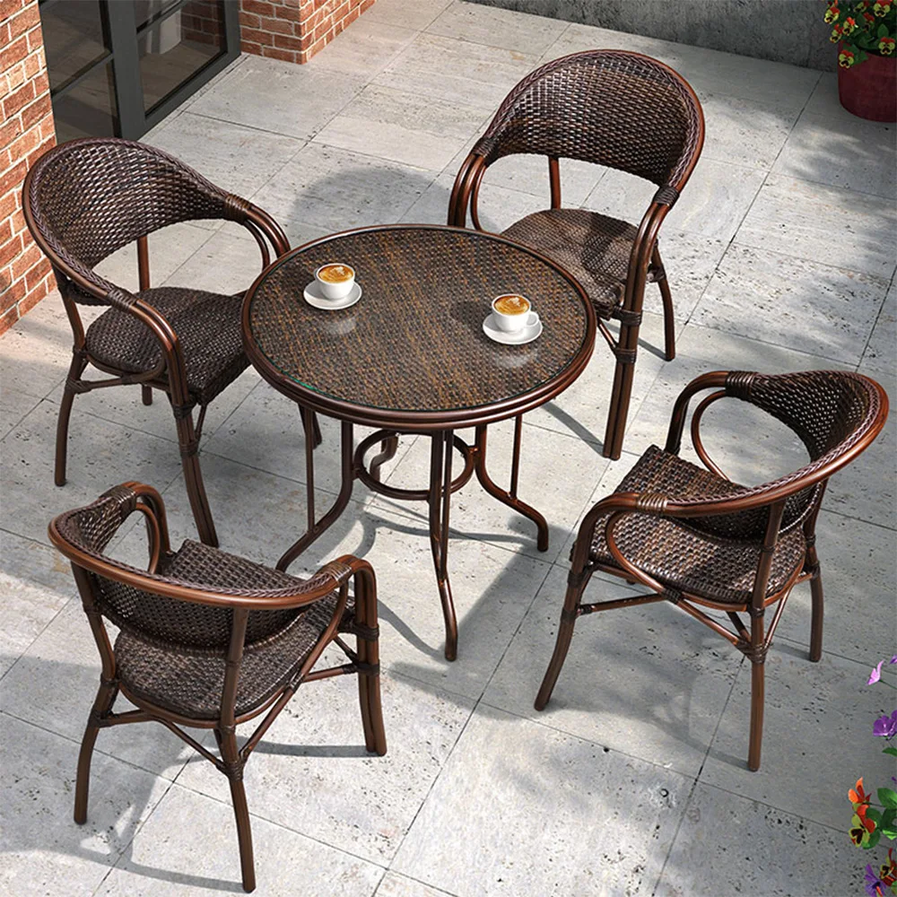 YJQ outdoor table and chair combination balcony rattan chair outdoor courtyard garden rattan leisure chair
YJQ outdoor table and chair combination balcony rattan chair outdoor courtyard garden rattan leisure chair