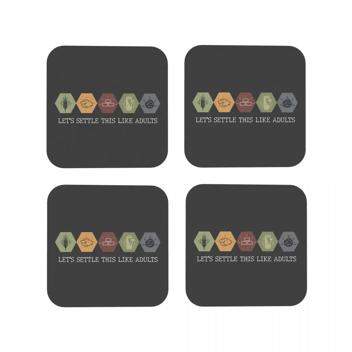 Let's Settle This Like Adults Coaster Coffee Mat Set of 4 Placemats Cup Tableware Decoration & Accessories Pads for Home Kitchen
Let's Settle This Like Adults Coaster Coffee Mat Set of 4 Placemats Cup Tableware Decoration & Accessories Pads for Home Kitchen