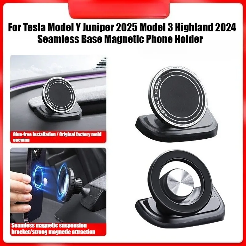 Universal Magnetic Phone Holder For Tesla Model Y Juniper 2025 Model 3 Highland 2024 2025 ABS Rotatable Bracket Car Auto Mount
Universal Magnetic Phone Holder For Tesla Model Y Juniper 2025 Model 3 Highland 2024 2025 ABS Rotatable Bracket Car Auto Mount