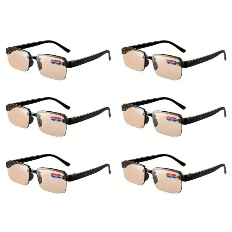 6pcs +100 To +400 Half-Rim Reading Glasses Men and Women Crystal Glass Lens Presbyopia Glasses with Grade
6pcs +100 To +400 Half-Rim Reading Glasses Men and Women Crystal Glass Lens Presbyopia Glasses with Grade