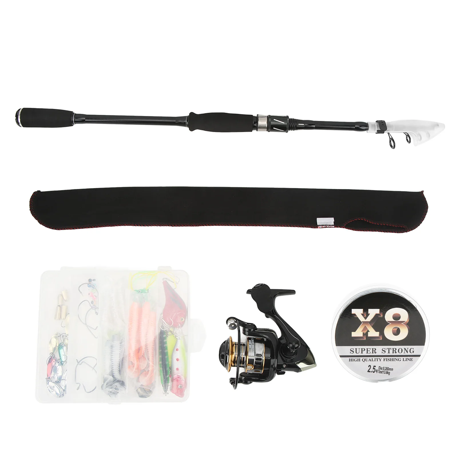 Fishing Rod and Reel Combo Set Silent Bearing Widely Applicable Fishing Rods Set Large Capacity Metal Wire Cup for Beginners
Fishing Rod and Reel Combo Set Silent Bearing Widely Applicable Fishing Rods Set Large Capacity Metal Wire Cup for Beginners