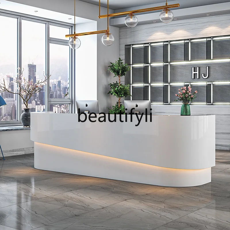 Painting front desk reception desk education and training institution desk bar checkout page early education center
Painting front desk reception desk education and training institution desk bar checkout page early education center