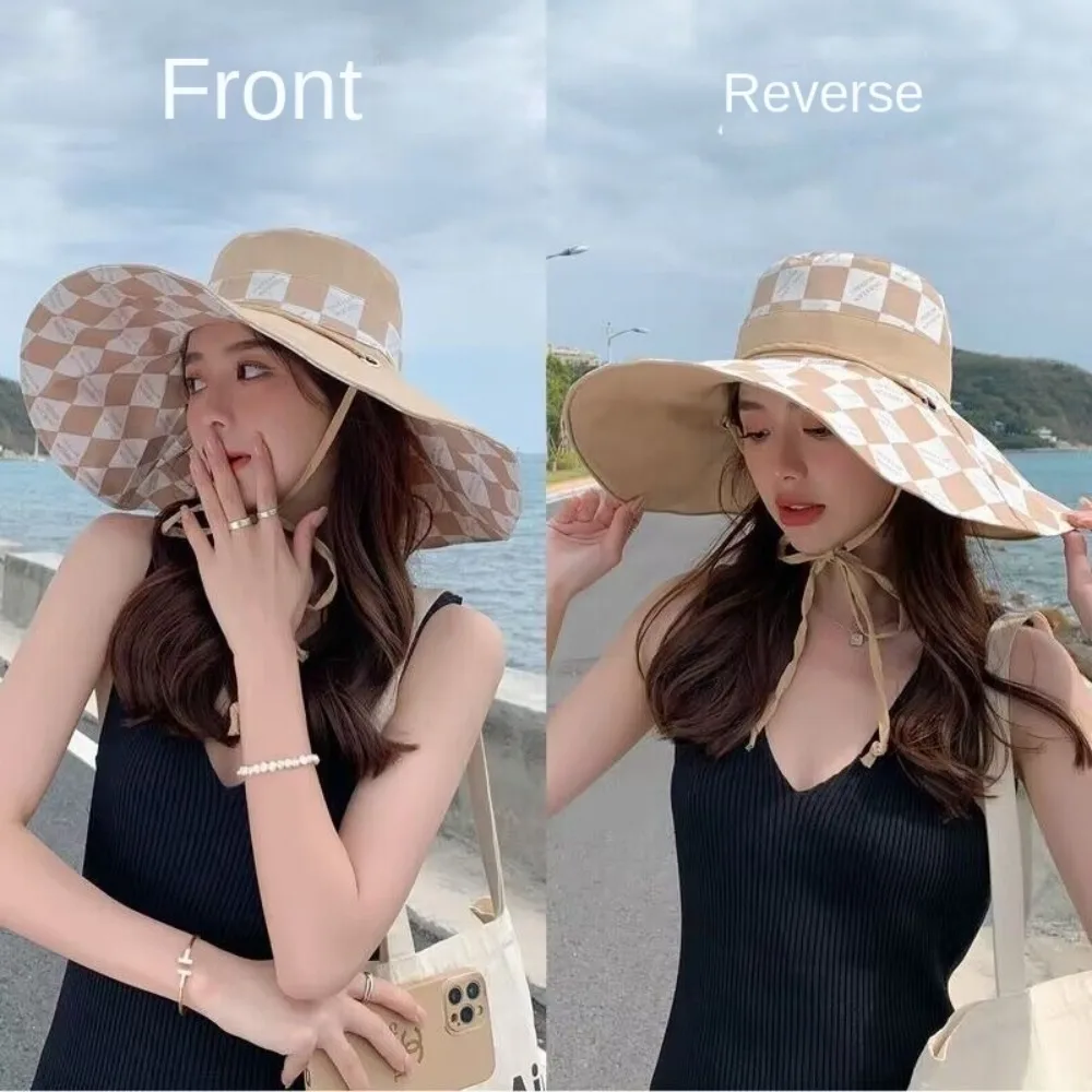 Fashion Foldable Women Sun Hat Korean style UV Protection Double-sided Bucket Hat Large Brim Sunshade Beach Hat Fisherman Cap
Fashion Foldable Women Sun Hat Korean style UV Protection Double-sided Bucket Hat Large Brim Sunshade Beach Hat Fisherman Cap