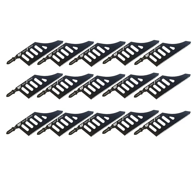 AB34-T142HB Jigsaw Blades,15-Pack T-Shank High Carbon Steel Blades For Wood & Plastic Cutting
AB34-T142HB Jigsaw Blades,15-Pack T-Shank High Carbon Steel Blades For Wood & Plastic Cutting