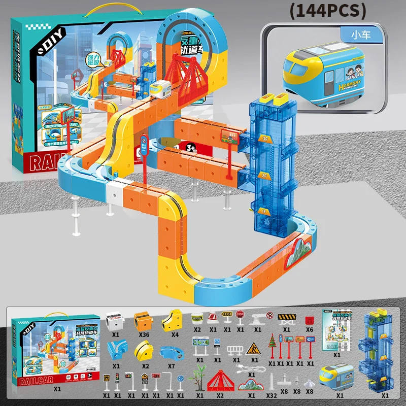 Lifting Style Magnetic Track Car Anti-Gravity Toy Assembly Lift Elevator DIY New Suspension Rail Train Educational Toys For Kids
Lifting Style Magnetic Track Car Anti-Gravity Toy Assembly Lift Elevator DIY New Suspension Rail Train Educational Toys For Kids