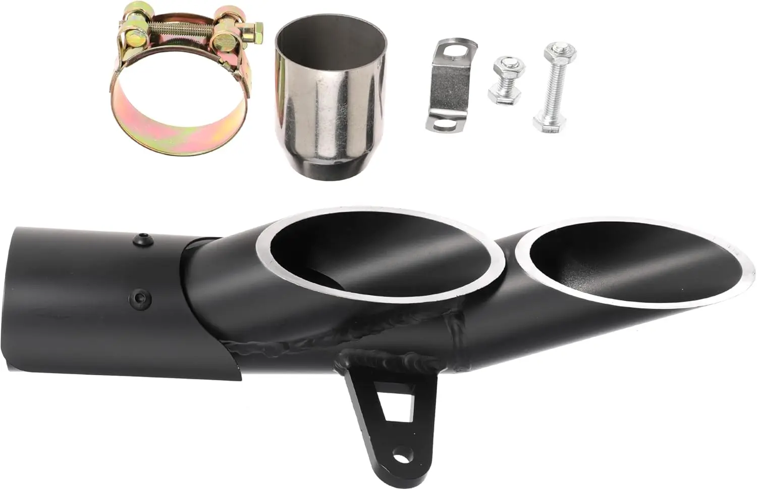 38mm-51mm Slip on Exhaust Tips, 1.5-2" Motorcycle Muffler Tip Pipe with Dual Outlet for Kawasaki Ninja 400 Z650 ZX6R10R, for Hon
38mm-51mm Slip on Exhaust Tips, 1.5-2" Motorcycle Muffler Tip Pipe with Dual Outlet for Kawasaki Ninja 400 Z650 ZX6R10R, for Hon