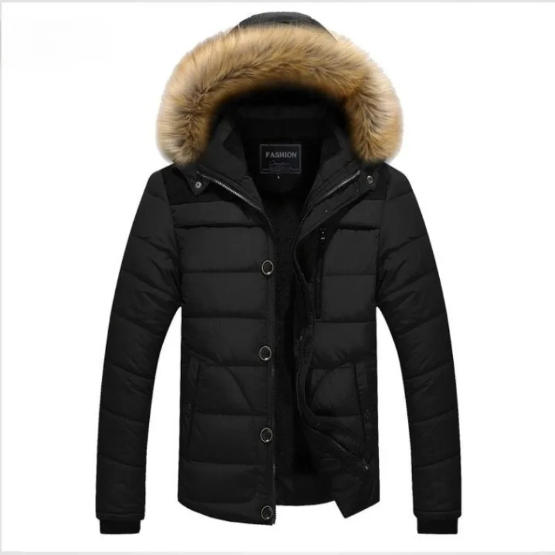 New Winter Men Hooded Fur Collar Fleece Warm Down Jackets Casual Parkas Quality Male Thicker Warm Trendy Winter Coats Size 5XL
New Winter Men Hooded Fur Collar Fleece Warm Down Jackets Casual Parkas Quality Male Thicker Warm Trendy Winter Coats Size 5XL