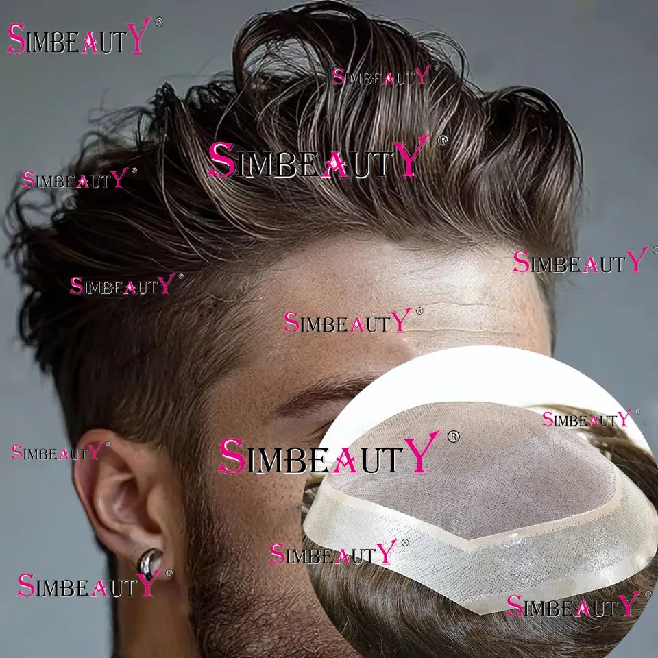 Light Dark Brown Blonde Black Durable Mono Invisible Lace&Thin Skin Pu Men's Toupee Human Hair Male Hairpiec Capillary Prosthesi
Light Dark Brown Blonde Black Durable Mono Invisible Lace&Thin Skin Pu Men's Toupee Human Hair Male Hairpiec Capillary Prosthesi