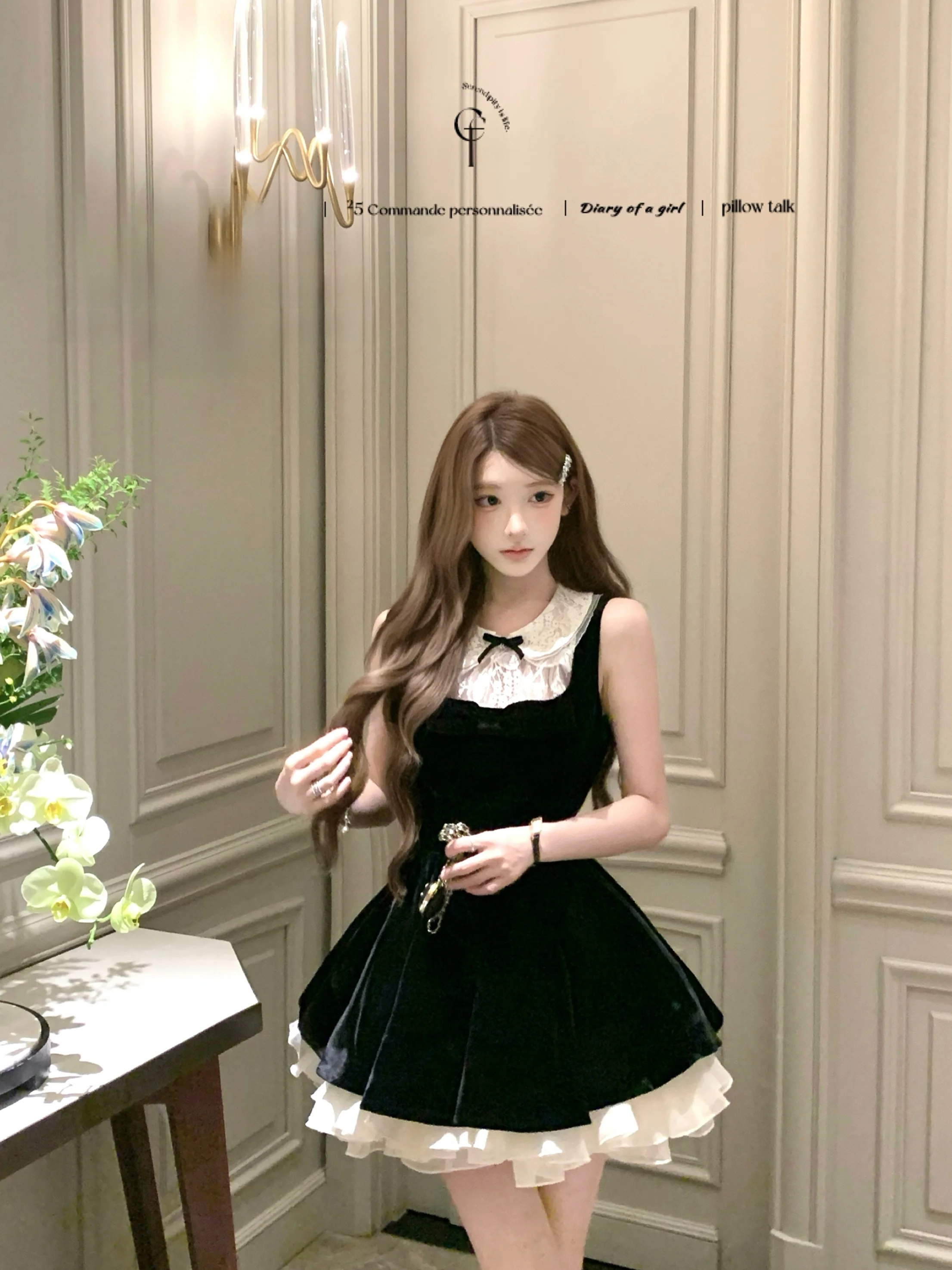 Midsummer Velvet Midi Dr with Bow Detail Double Version Svel Puffy Skirt Youth Casual round Ne Daily Wear
Midsummer Velvet Midi Dr with Bow Detail Double Version Svel Puffy Skirt Youth Casual round Ne Daily Wear