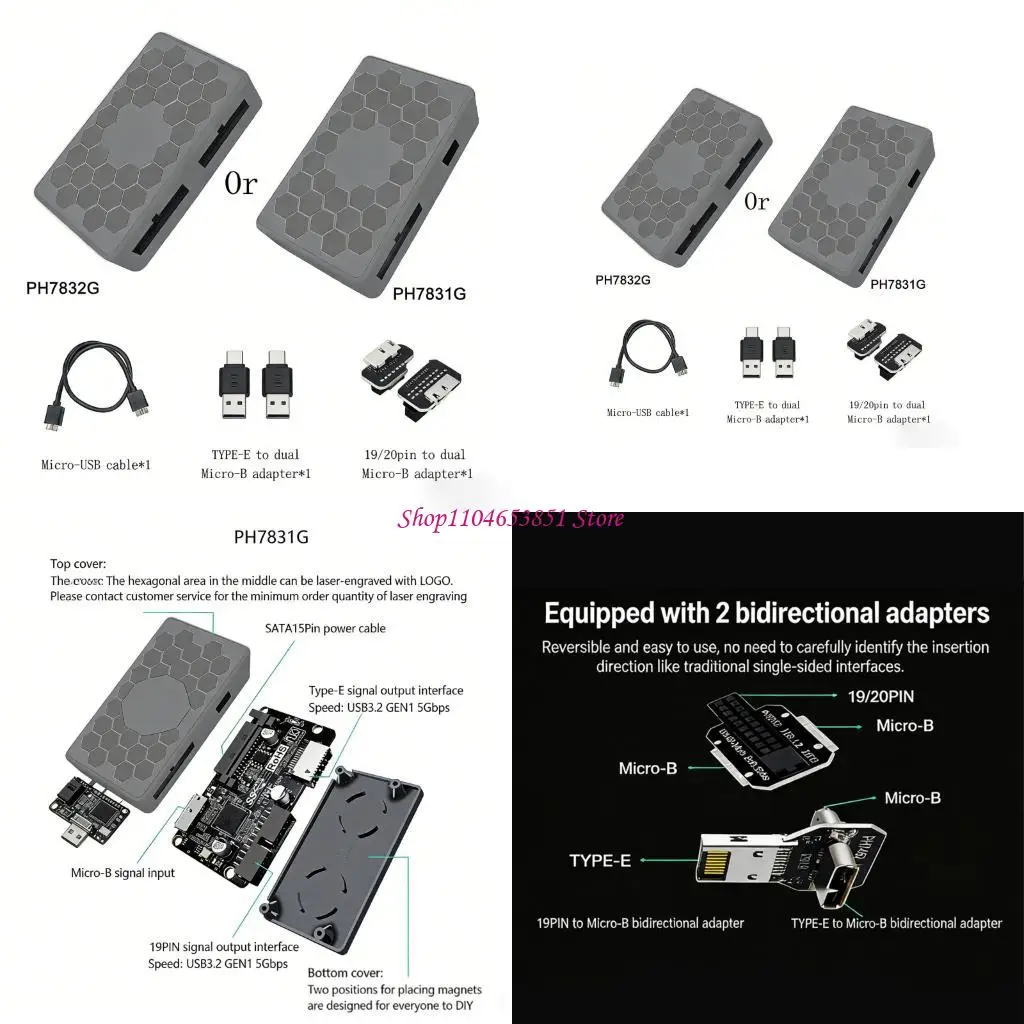 PH7831G/PH7832G Expansion Card 19Pin Type E Port Reversible
PH7831G/PH7832G Expansion Card 19Pin Type E Port Reversible