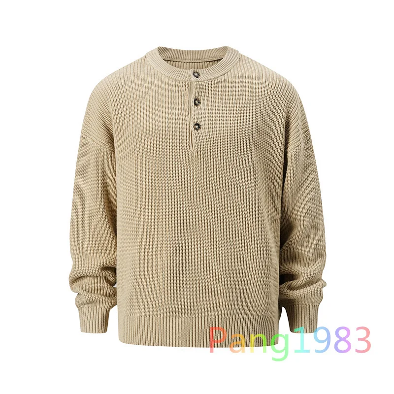 Dark Gray Khaki Round Neck Pullover Sweater Men Women High Quality Casual Sweater Jacket
Dark Gray Khaki Round Neck Pullover Sweater Men Women High Quality Casual Sweater Jacket