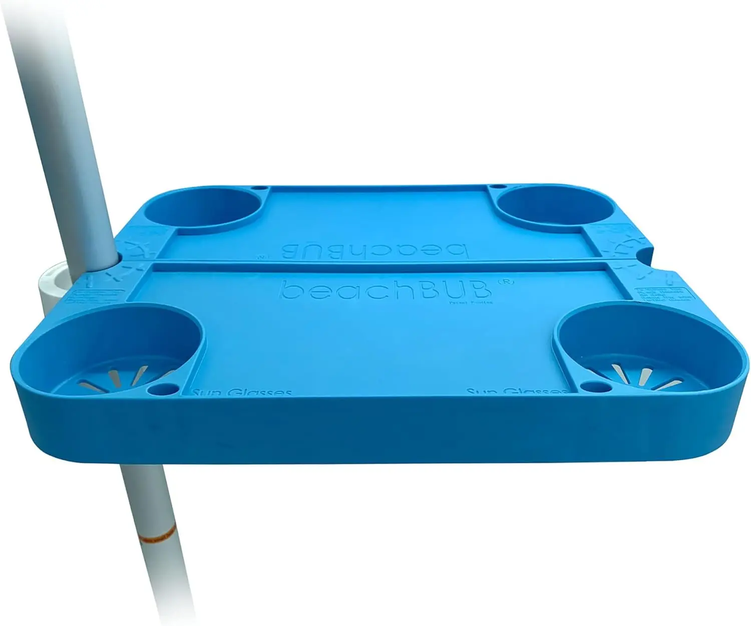 Tray Table System with 4 Cup Holders - Beach Trip Must Have for Vacation - Easy Clip on & Clip Off Umbrella
Tray Table System with 4 Cup Holders - Beach Trip Must Have for Vacation - Easy Clip on & Clip Off Umbrella