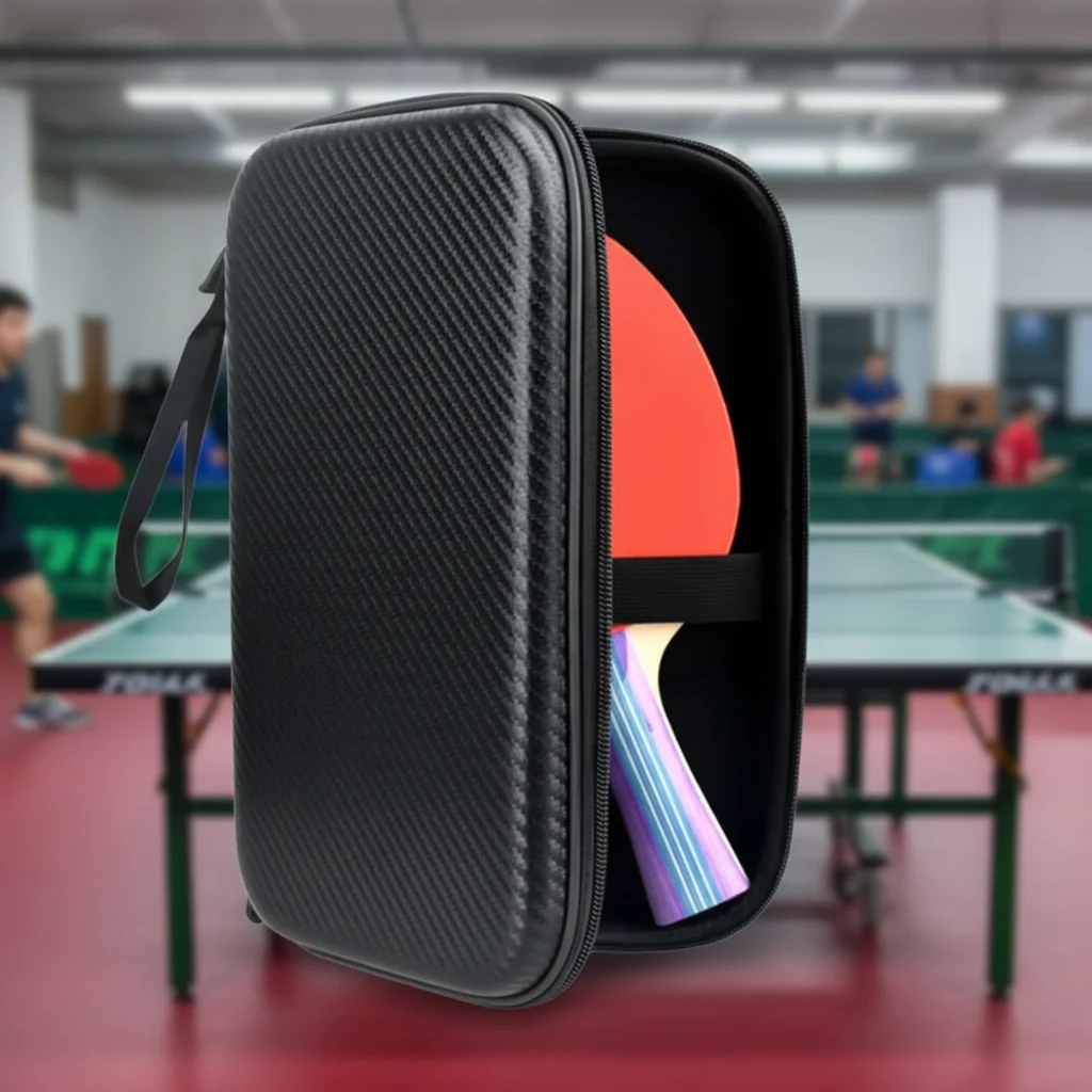 EVA Ping Pong Ball Bat Case Hard Shell Large Capacity Table Tennis Bat Case Double Zipper Pulls Training Paddle Storage Bag
EVA Ping Pong Ball Bat Case Hard Shell Large Capacity Table Tennis Bat Case Double Zipper Pulls Training Paddle Storage Bag