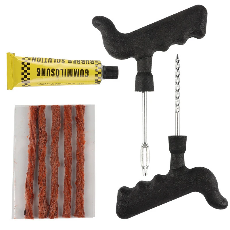 Car Bike Truck Motorcycle Tire Repair Kit Studding Tool Set Tubeless Tyre Puncture Plug Patch Strip Glue Garage Tool Accessories
Car Bike Truck Motorcycle Tire Repair Kit Studding Tool Set Tubeless Tyre Puncture Plug Patch Strip Glue Garage Tool Accessories