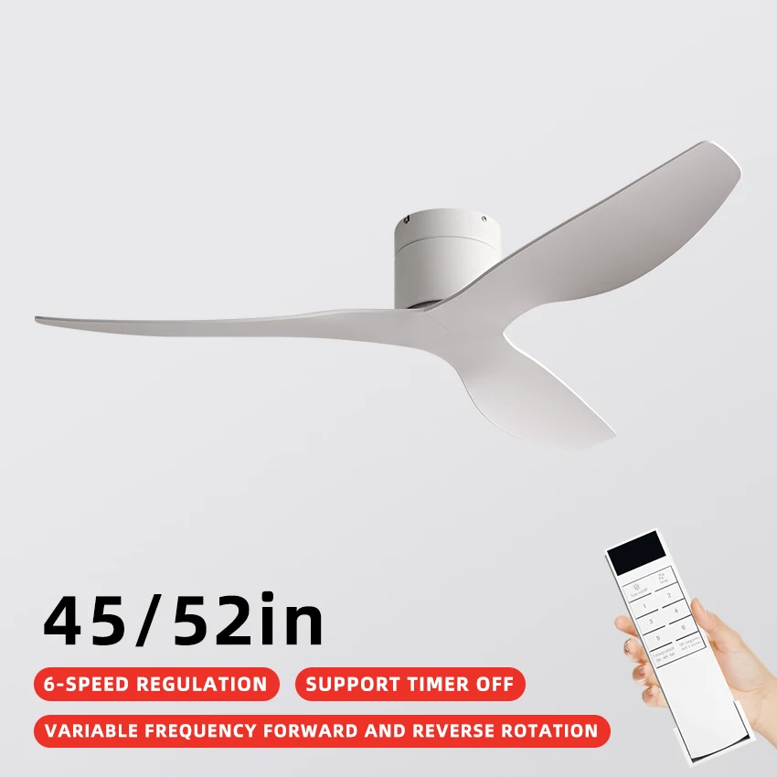 45 52 인치 산업 스타일 빈티지 천장 팬 거실 레스토랑 홈 상업 사무실 건물 음소거 전기 팬