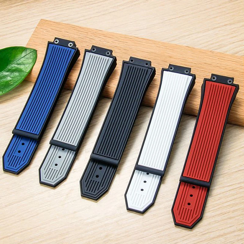 Watchband for HUBLOT BIG BANG Silicone 27mm*17mm Waterproof Men's Watch Strap Chain Rubber Bracelet wristband
Watchband for HUBLOT BIG BANG Silicone 27mm*17mm Waterproof Men's Watch Strap Chain Rubber Bracelet wristband