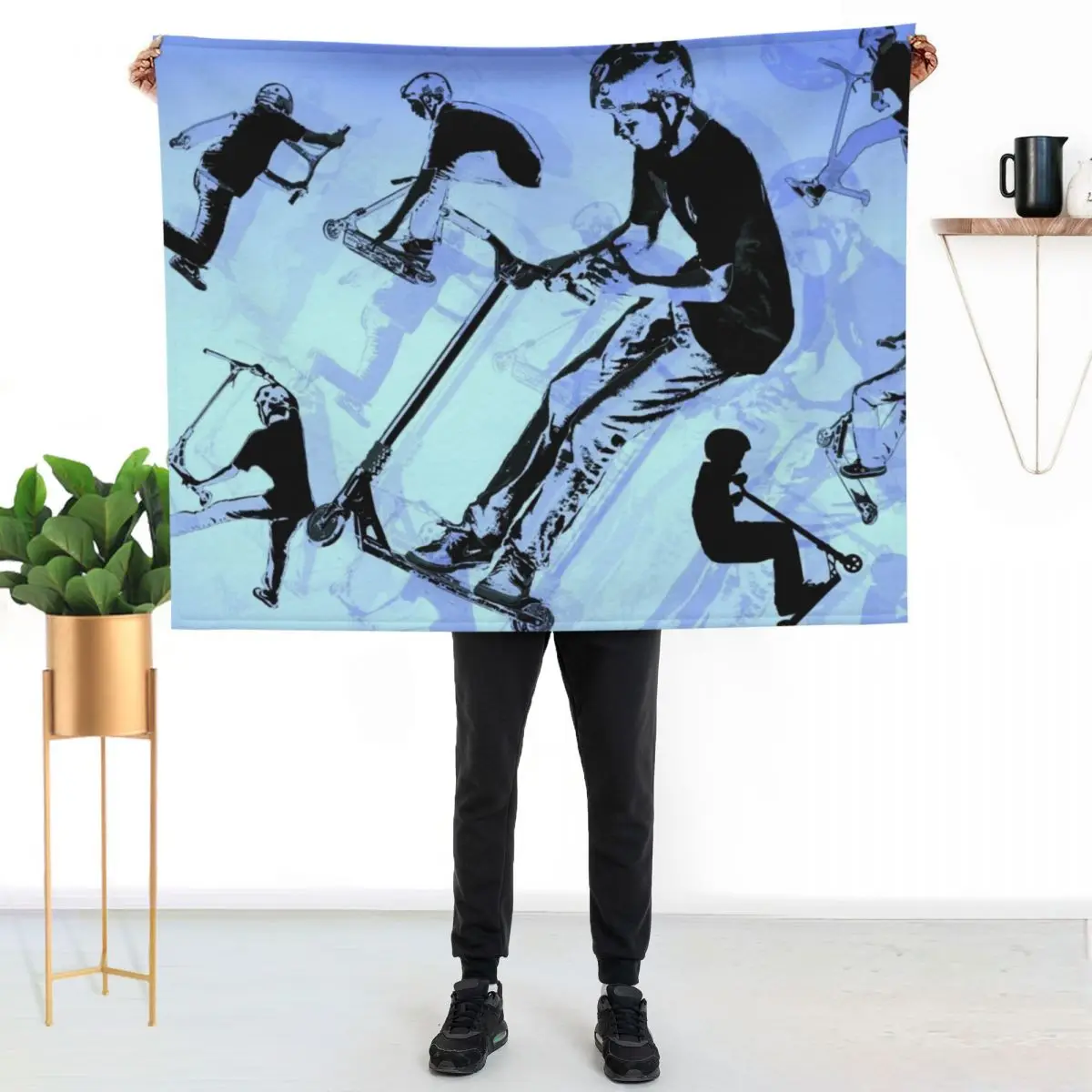 It's All About The Scooter! - Scooter Tricks Throw Blanket Breathable Lightweight Blanket for Adults Kids
It's All About The Scooter! - Scooter Tricks Throw Blanket Breathable Lightweight Blanket for Adults Kids