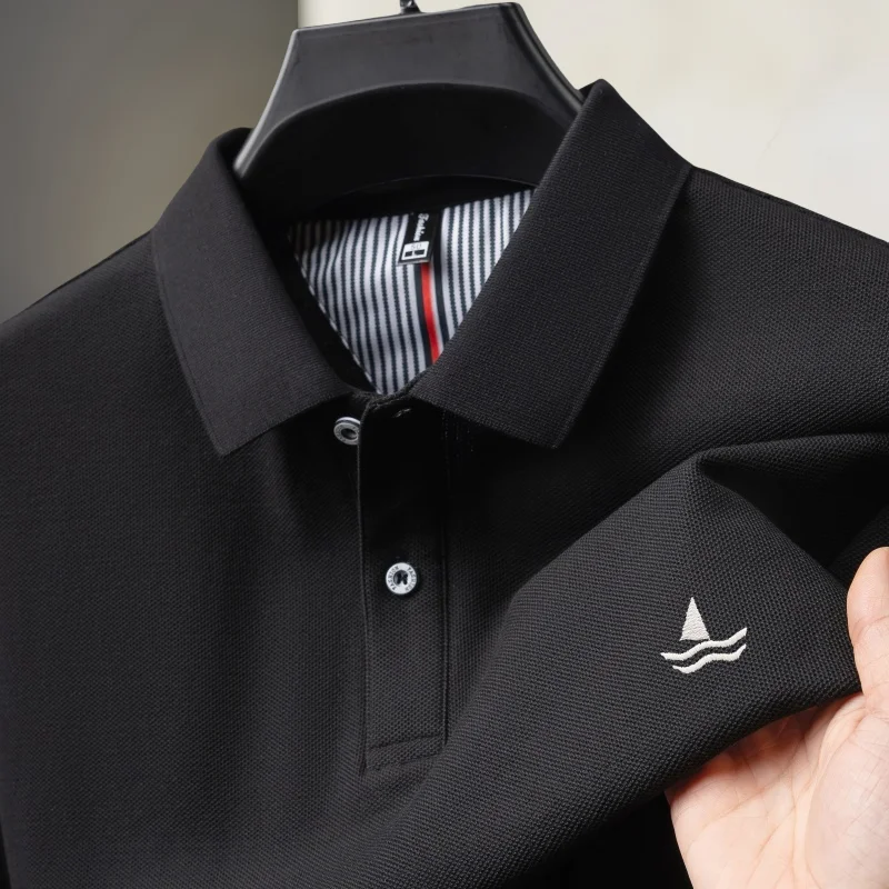100% cotton summer new men's shortsleeved business casual comfortable breathable polo shirt exquisite sailboat embroidery Tshirt
100% cotton summer new men's shortsleeved business casual comfortable breathable polo shirt exquisite sailboat embroidery Tshirt