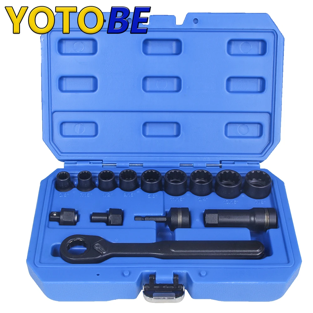 14PCS Pass Through Socket Set SAE Standard Impacts Ready For Automotive And Machinery Maintenance Mechanical Repairs
14PCS Pass Through Socket Set SAE Standard Impacts Ready For Automotive And Machinery Maintenance Mechanical Repairs