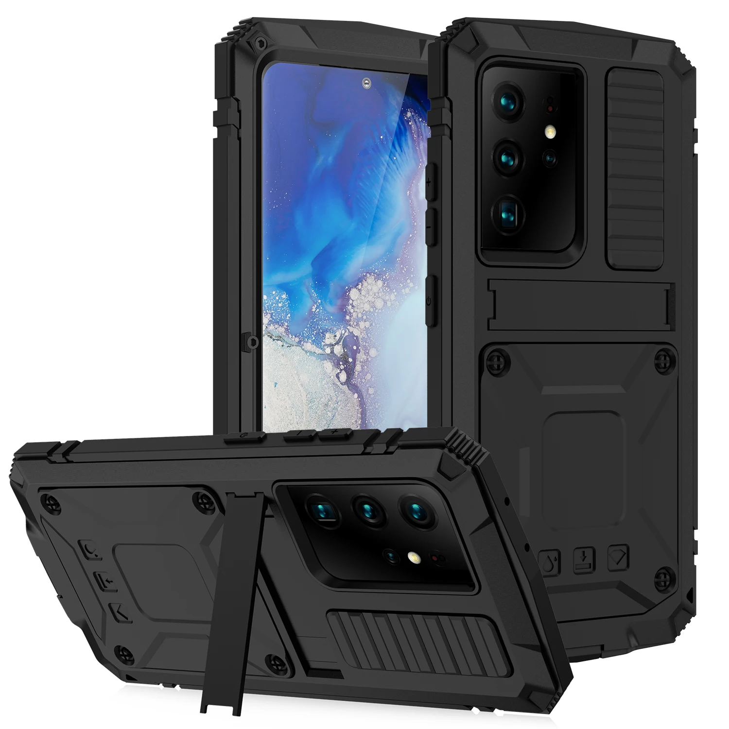 360 Protection Heavy Metal Armor Case For Samsung Galaxy S26 S25 S24 Ultra S23 S22 S21 S20 Plus Shockproof Stand With Glass Case
360 Protection Heavy Metal Armor Case For Samsung Galaxy S26 S25 S24 Ultra S23 S22 S21 S20 Plus Shockproof Stand With Glass Case
