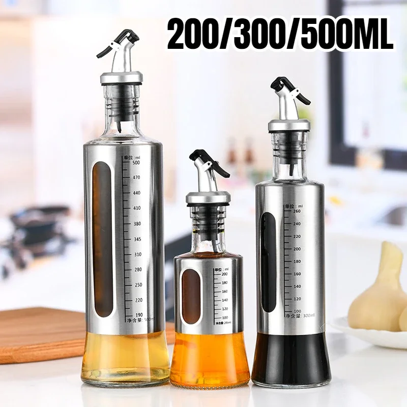 Glass Oil Bottle Olive Oil Dispenser Automatic Switch with Scale Sauce Seasoning Container Kitchen Outdoor Barbecue Supplies
Glass Oil Bottle Olive Oil Dispenser Automatic Switch with Scale Sauce Seasoning Container Kitchen Outdoor Barbecue Supplies