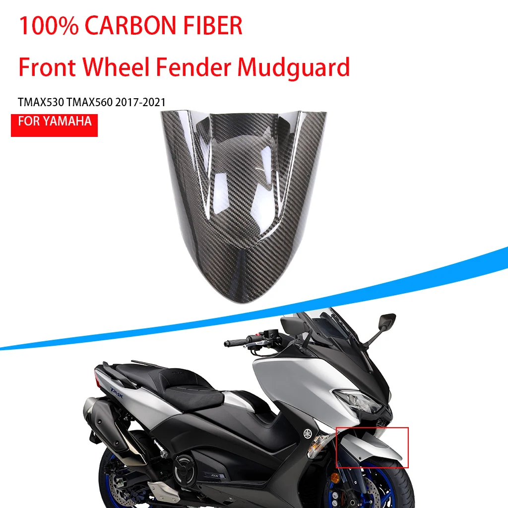 AKOSO Motorcycle Accessories 100% Carbon Fiber Front Wheel Fender Mudguard Cover For YAMAHA TMAX 560 530 2015-2021 Splash Guard
AKOSO Motorcycle Accessories 100% Carbon Fiber Front Wheel Fender Mudguard Cover For YAMAHA TMAX 560 530 2015-2021 Splash Guard