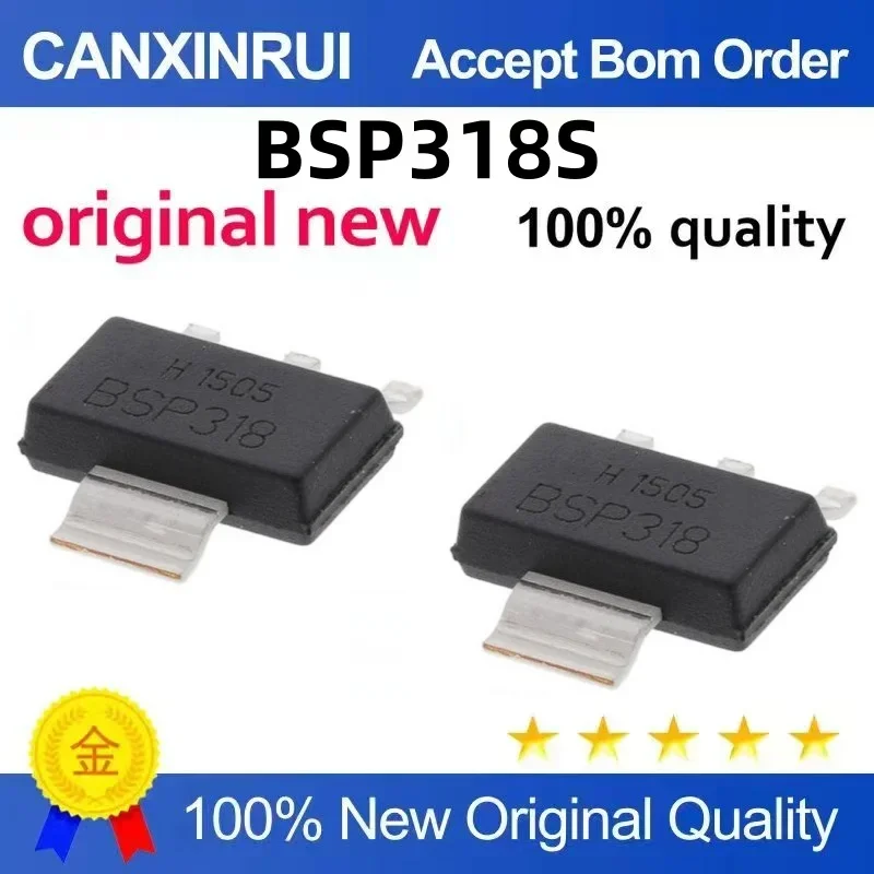 (5-100 pieces) New BSP318S BSP318 Field Effect Transistor 60V2.6A SMT SOT-223
(5-100 pieces) New BSP318S BSP318 Field Effect Transistor 60V2.6A SMT SOT-223