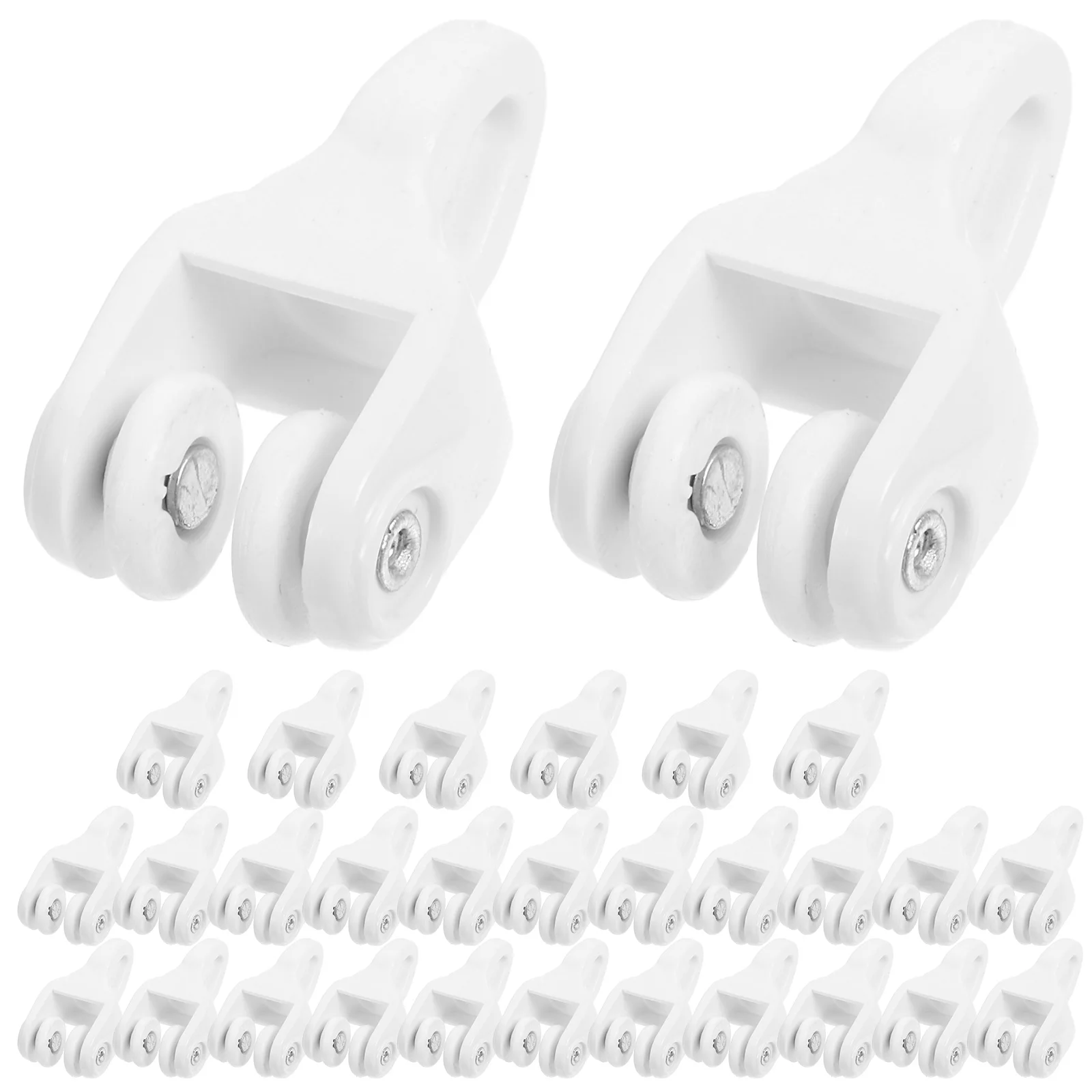 30pcs Curtain Roller Accessories PVC Silent Gliding Hooks Track Pulleys Easy Install Ceiling Mount Curtains Hardware
30pcs Curtain Roller Accessories PVC Silent Gliding Hooks Track Pulleys Easy Install Ceiling Mount Curtains Hardware
