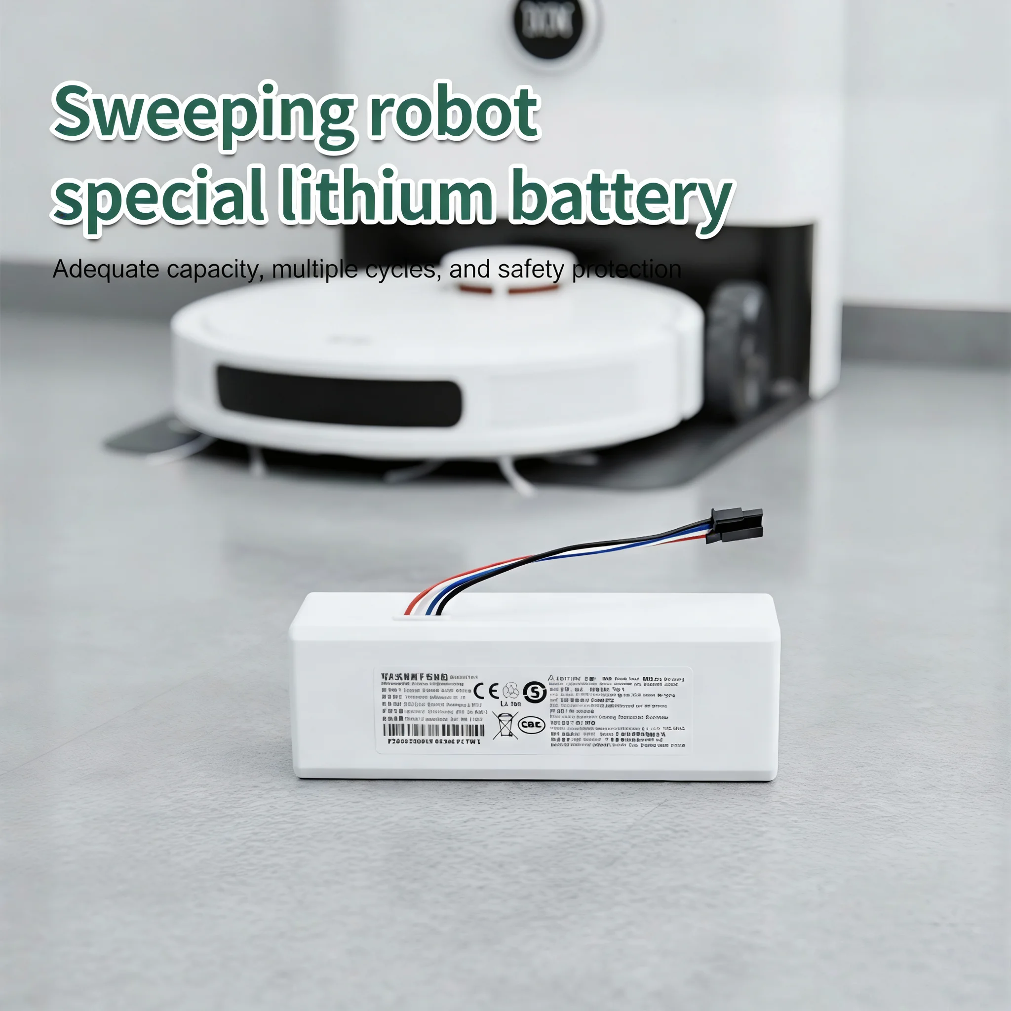 18650 Lithium Replacement Battery 1C P1904-4S1P-MM For Xiaomi Mijia Mi Robot Sweep Mop Vacuum Cleaner Spare Accessories
18650 Lithium Replacement Battery 1C P1904-4S1P-MM For Xiaomi Mijia Mi Robot Sweep Mop Vacuum Cleaner Spare Accessories