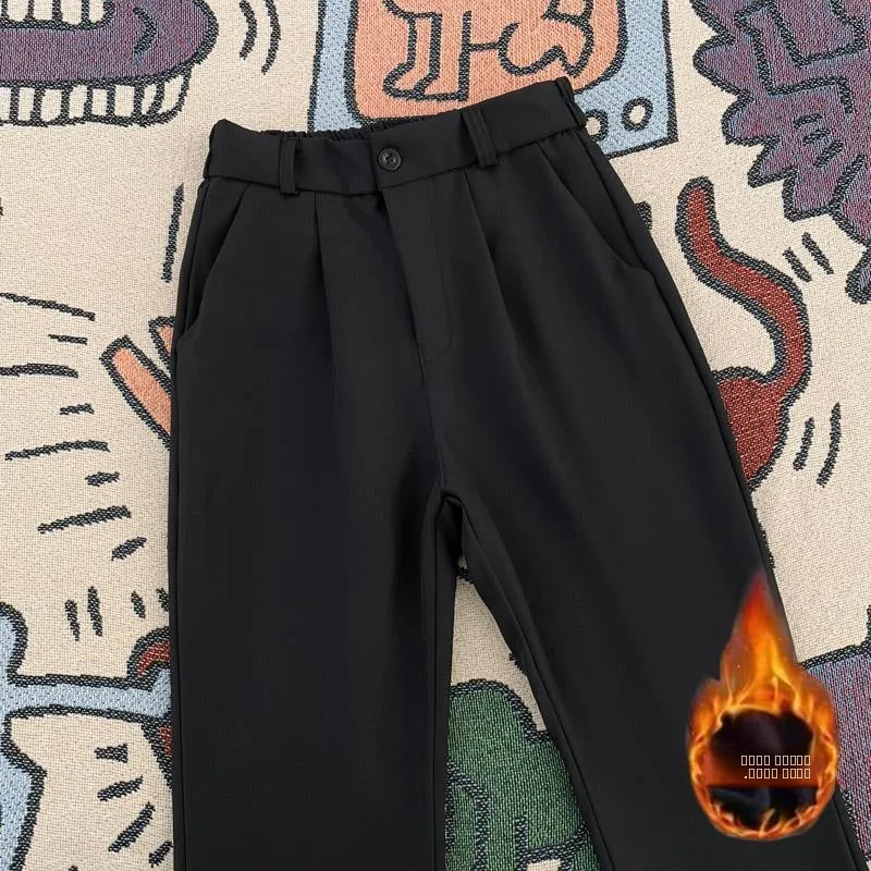 Мужские повседневные брюки свободного кроя с начесом, утепленные, прямые, струящиеся, с эластичным поясом, черные
Мужские повседневные брюки свободного кроя с начесом, утепленные, прямые, струящиеся, с эластичным поясом, черные