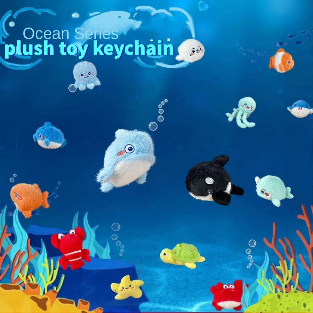 Turtle Ocean Animal Plush Keychain Octopus PP Cotton Plush Whale Keychain Cartoon Simulation Animal Whale Small Pendant
Turtle Ocean Animal Plush Keychain Octopus PP Cotton Plush Whale Keychain Cartoon Simulation Animal Whale Small Pendant