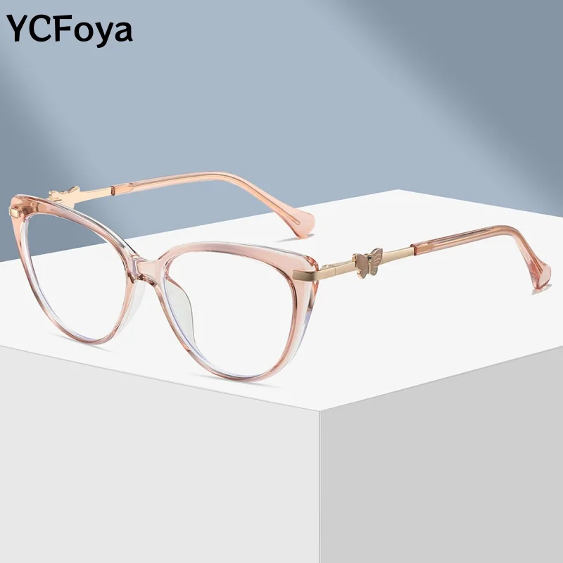 YCFoya 2026 New TR90 Fashion Cat Eye Blue Light Blocking Glasses Butterfly Unique Women's Frame Glasses
YCFoya 2026 New TR90 Fashion Cat Eye Blue Light Blocking Glasses Butterfly Unique Women's Frame Glasses