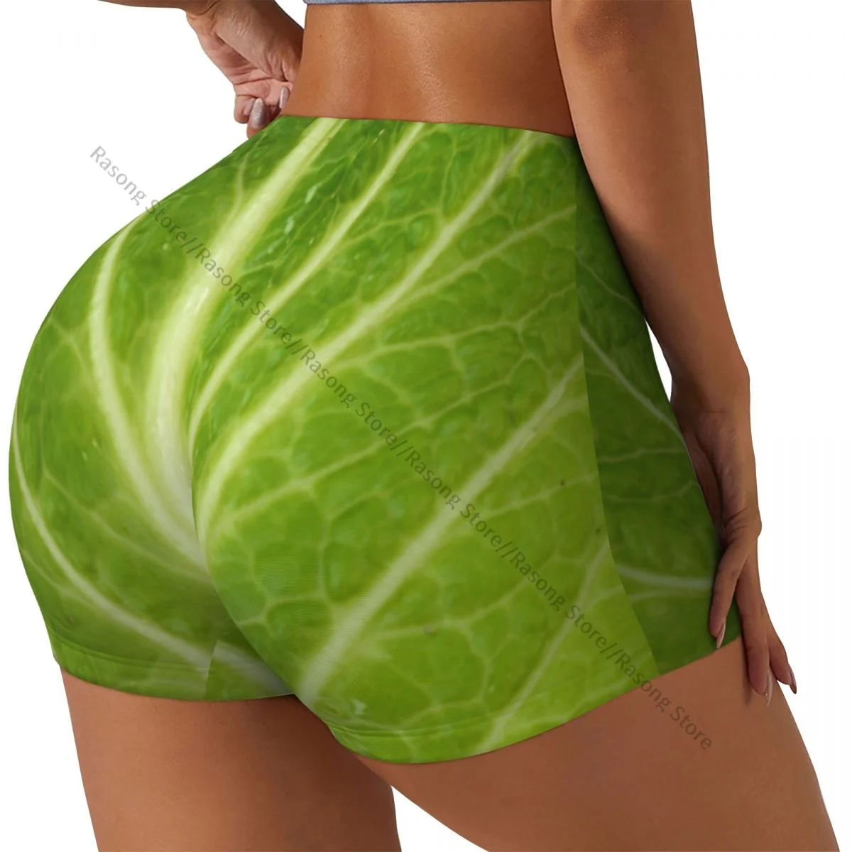 Sexy tight hip sports shorts Cabbage Leaves Background fitness women's comfortable yoga shorts
Sexy tight hip sports shorts Cabbage Leaves Background fitness women's comfortable yoga shorts